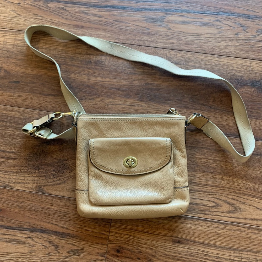 Coach Crossbody Purse With Cloth Strap